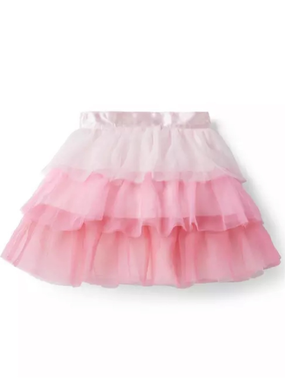 12-18M💕 Janie & Jack Barely Pink Ombré Tiered Tulle Cupcake Skirt